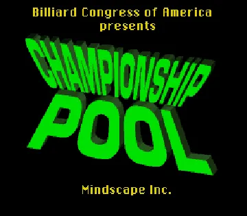 Championship Pool (USA) screen shot title